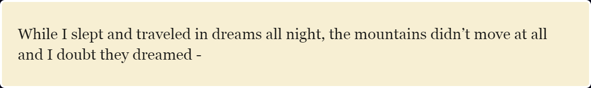 Desolation Angels by Jack Kerouac, chapter 18